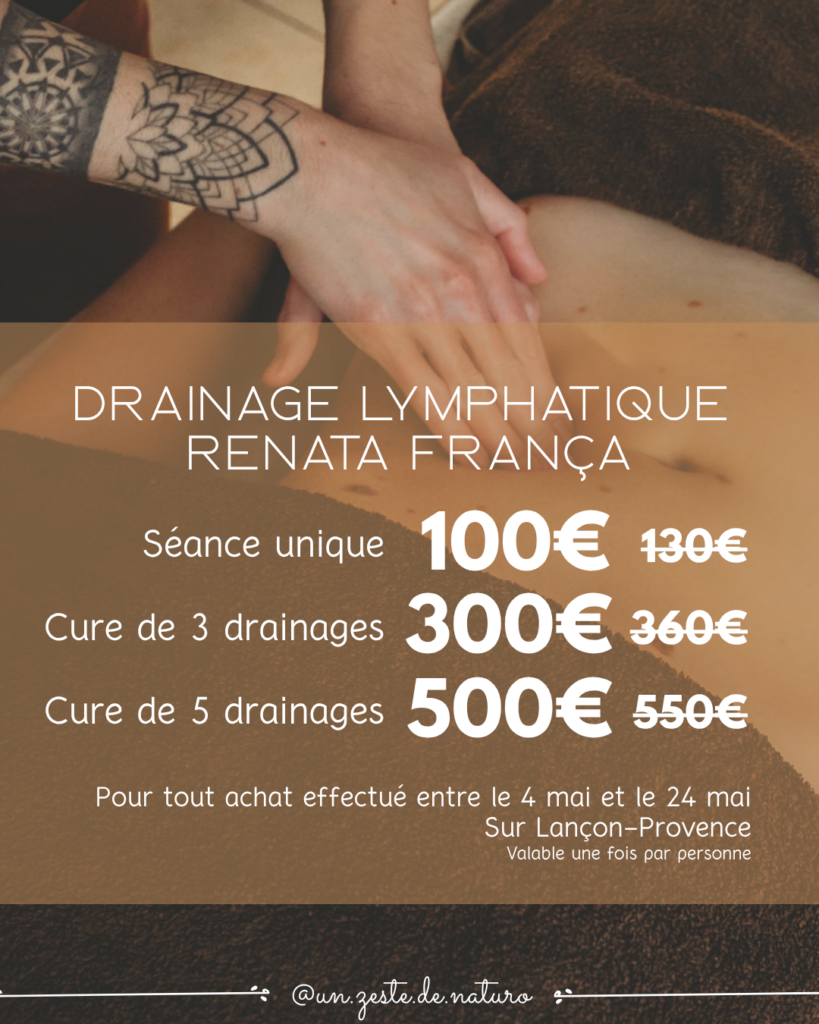 Offre drainage lymphatique Renata França