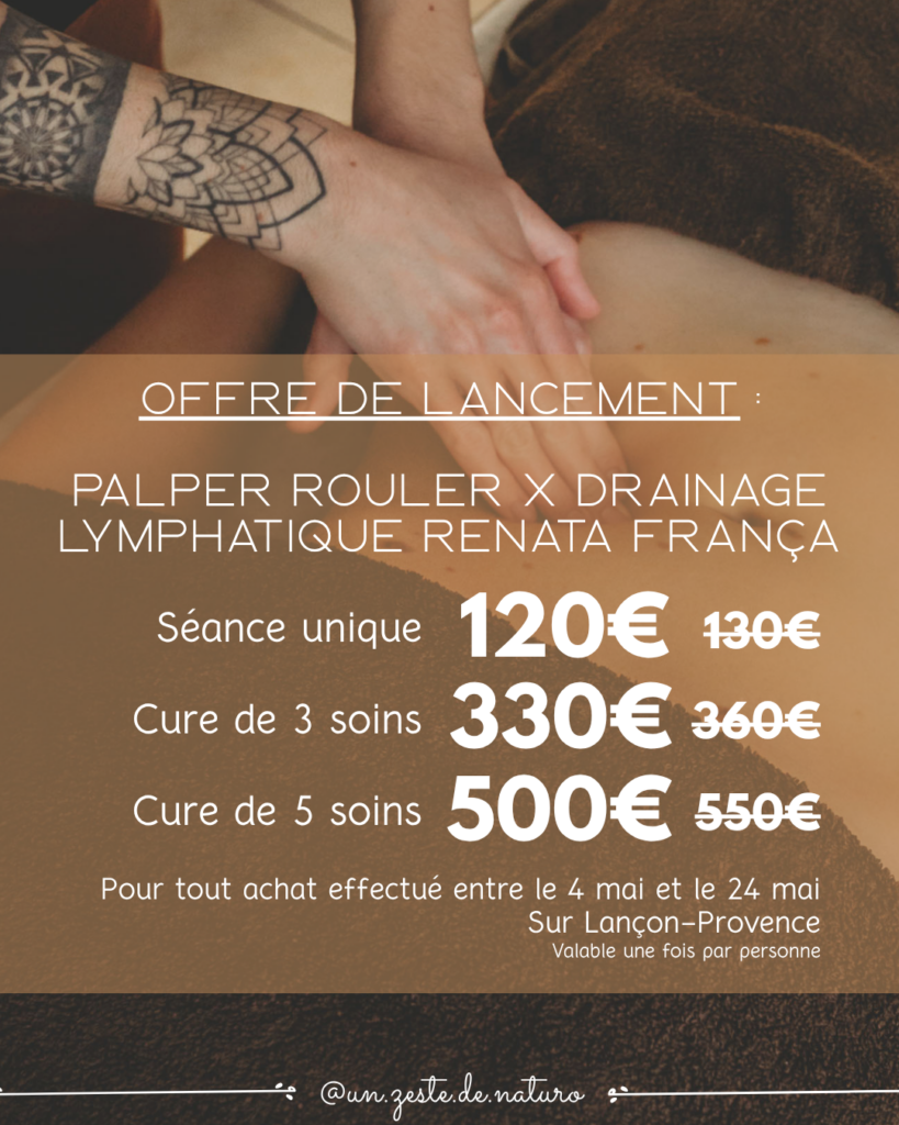 Offre de lancement Palper rouler x Drainage